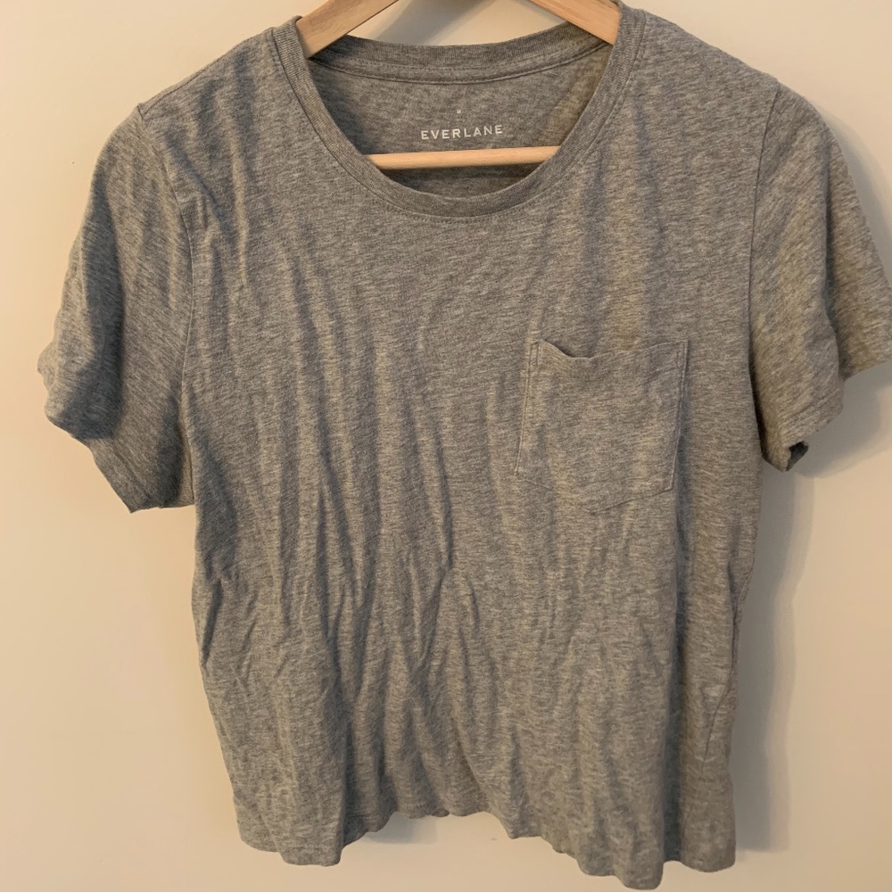 Cotton Box-Cut Pocket Tee